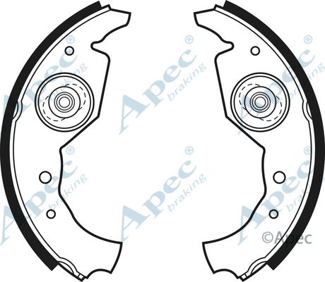 APEC BRAKING stabdžių trinkelių komplektas SHU461